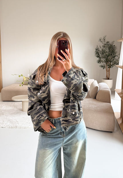 Famous Online Store Army camo jacket