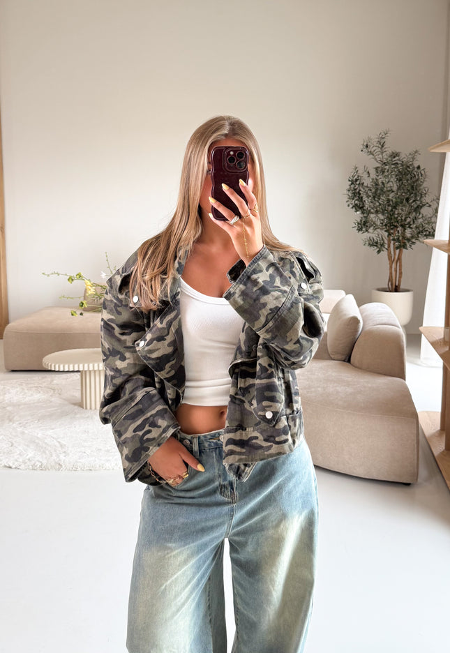 Famous Online Store Army camo jacket