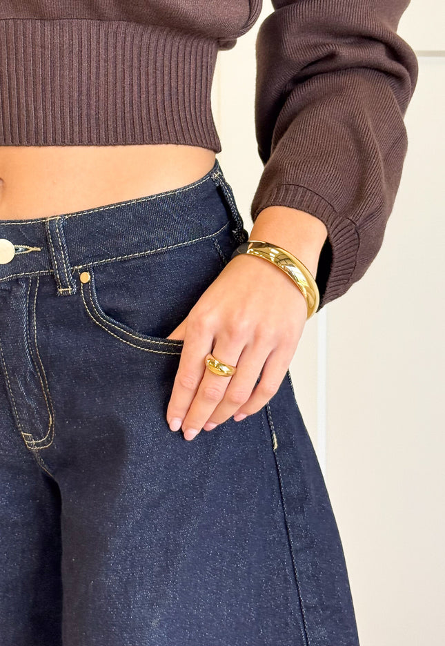 Famous Online Store Aura Bangle gold