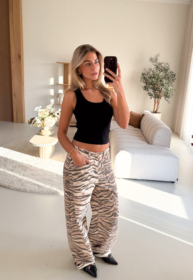 Famous Online Store Baggy zebra jeans