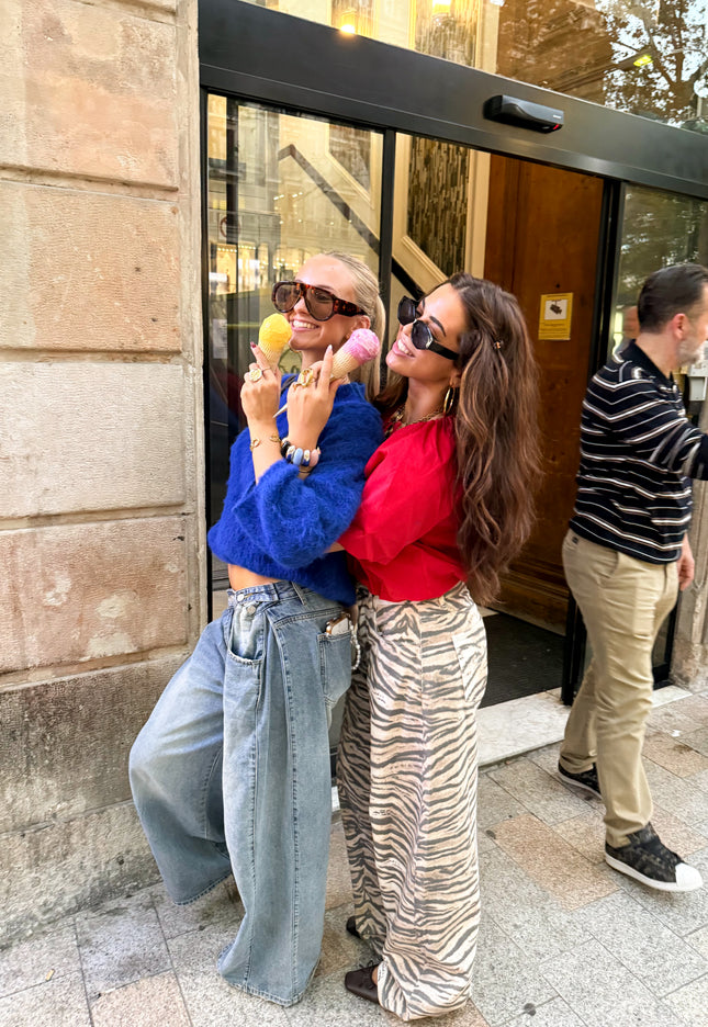 Famous Online Store Baggy zebra jeans