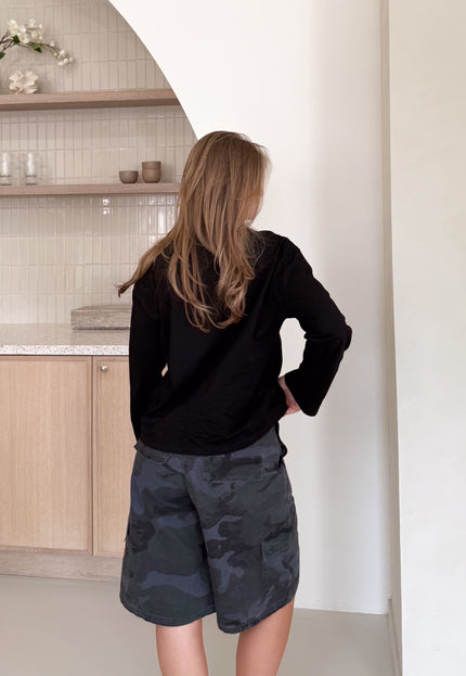Famous Online Store Basic longsleeve zwart