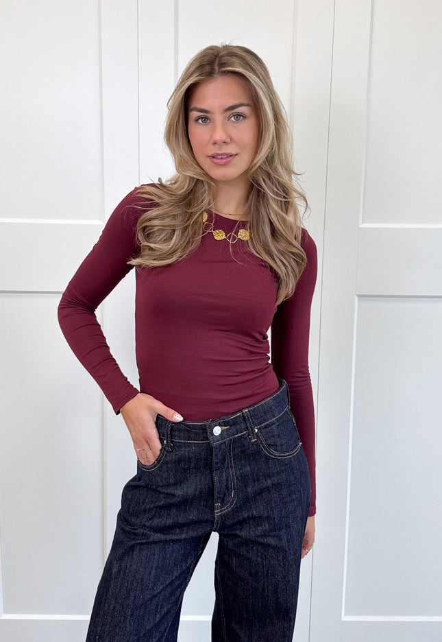 Famous Online Store Basic Top Elise bordeaux