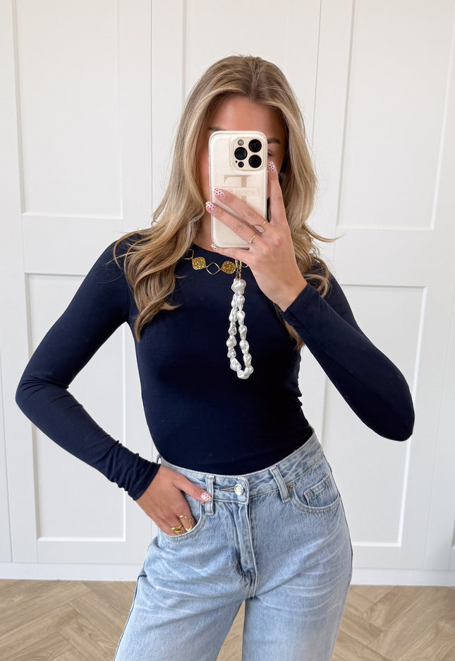 Famous Online Store Basic Top Elise navy