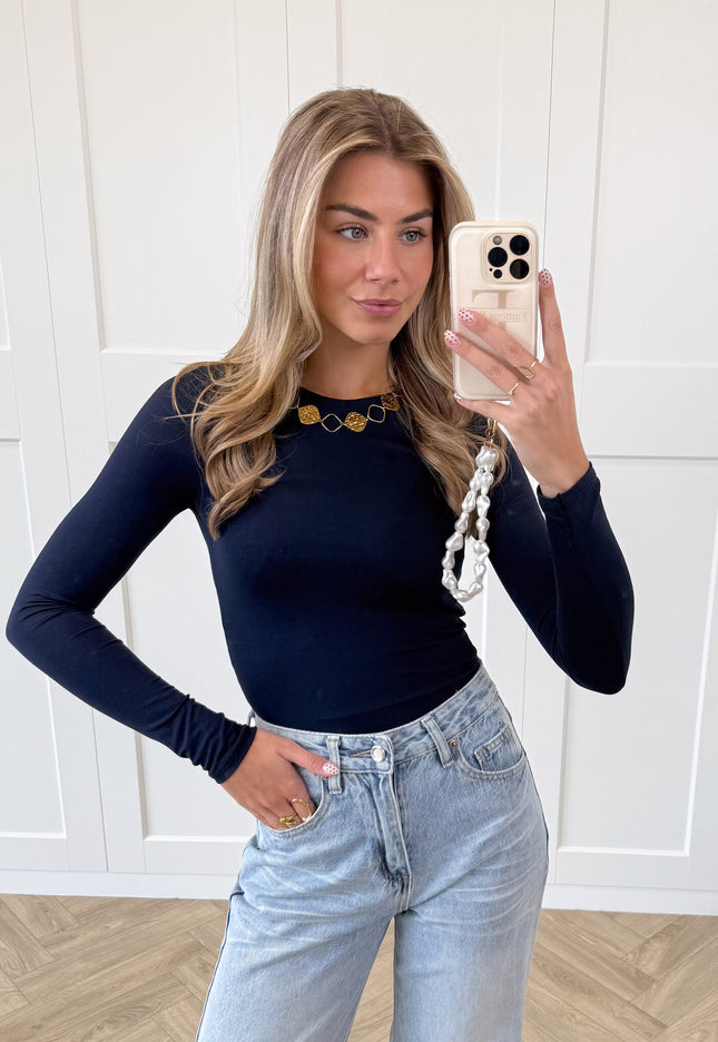 Famous Online Store Basic Top Elise navy