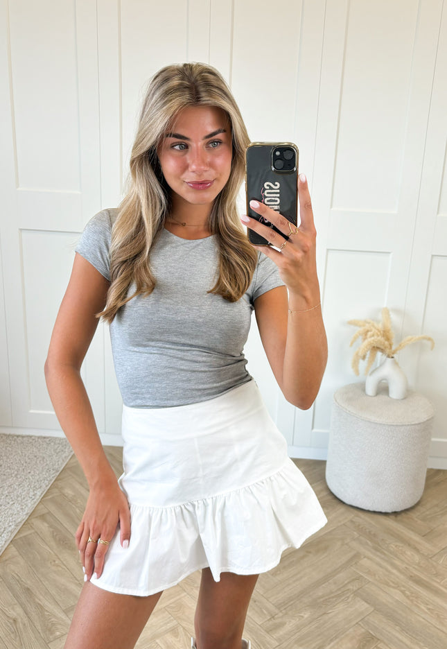 Famous Online Store Basic top grijs