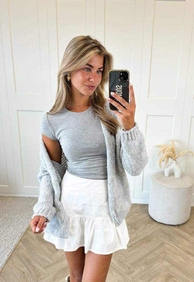 Famous Online Store Basic top grijs