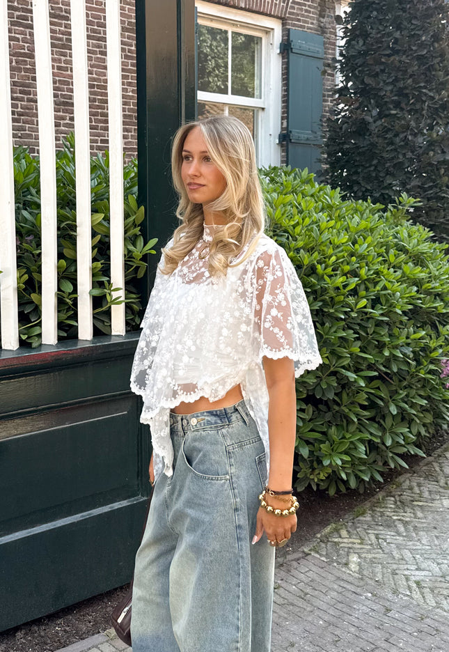 Famous Online Store Bella Lace Top wit
