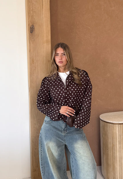 Famous Online Store Bente polkadots jacket bruin