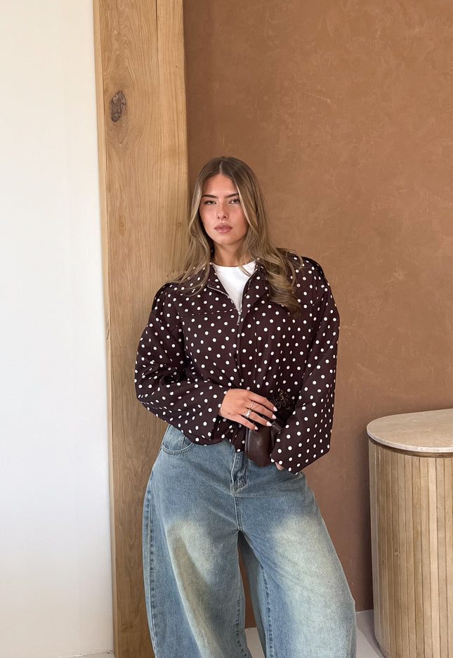 Famous Online Store Bente polkadots jacket bruin