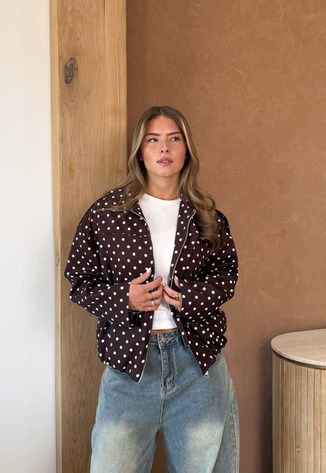 Famous Online Store Bente polkadots jacket bruin