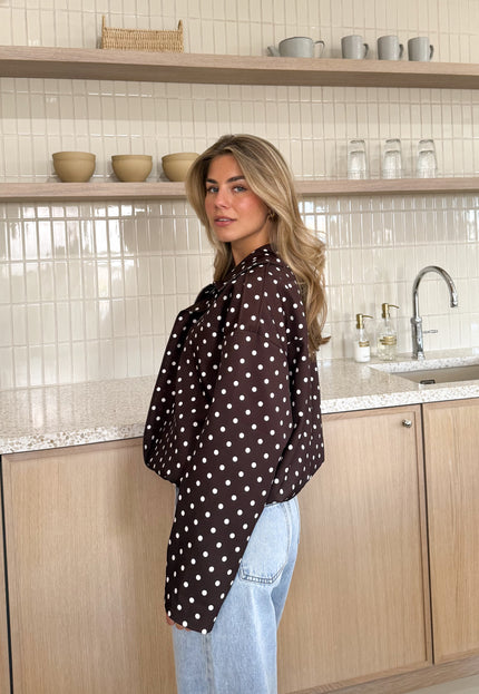 Famous Online Store Bente polkadots jacket bruin