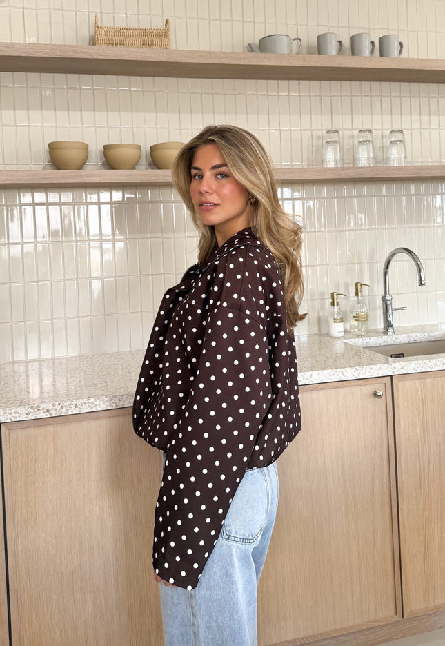 Famous Online Store Bente polkadots jacket bruin