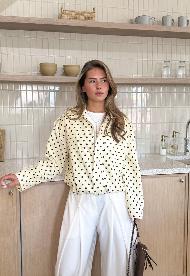 Famous Online Store Bente polkadots jacket butter yellow