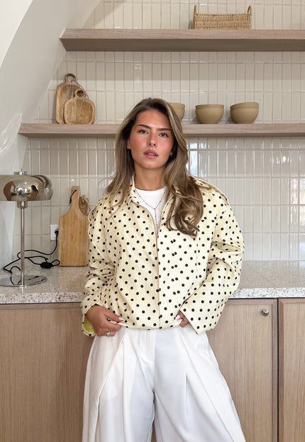Famous Online Store Bente polkadots jacket butter yellow