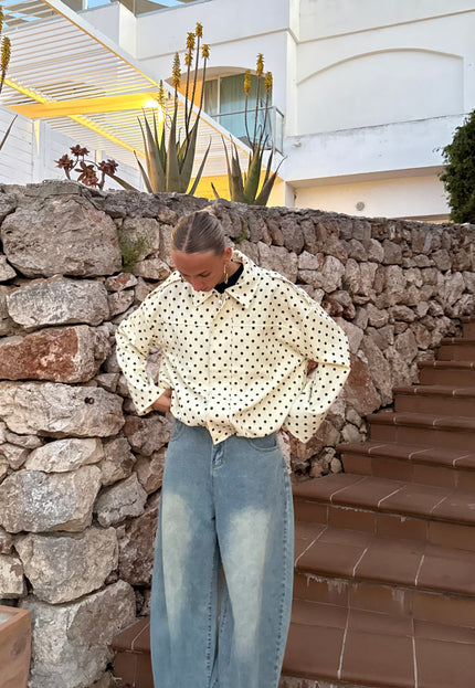 Famous Online Store Bente polkadots jacket butter yellow