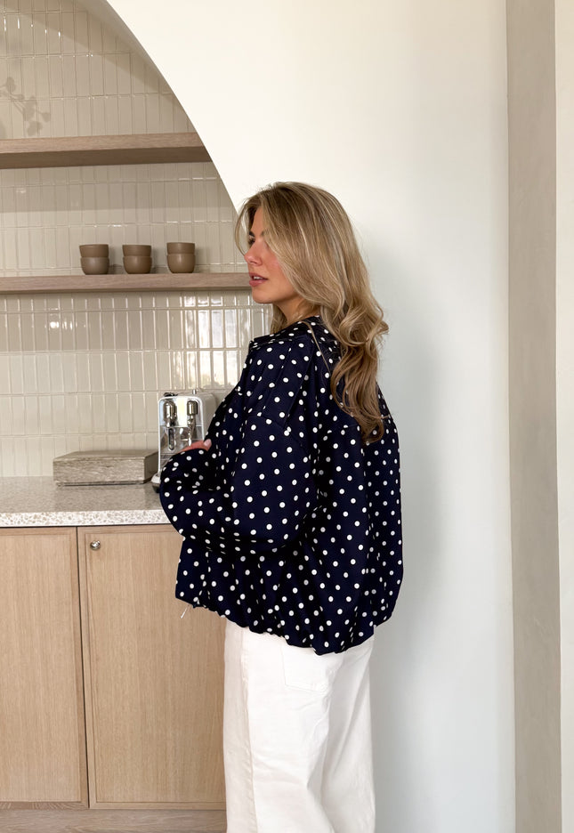 Famous Online Store Bente polkadots jacket navi