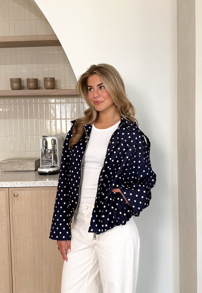 Famous Online Store Bente polkadots jacket navi