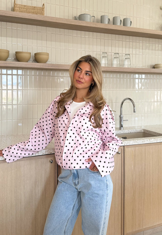 Famous Online Store Bente polkadots jacket roze