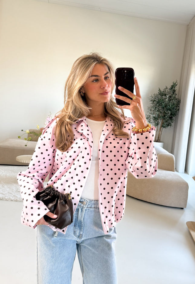 Famous Online Store Bente polkadots jacket roze