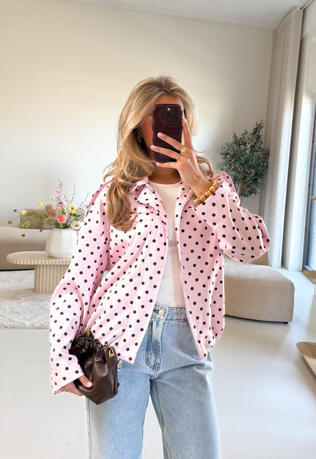 Famous Online Store Bente polkadots jacket roze