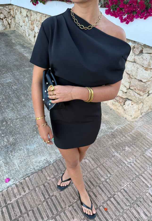 Famous Online Store Black dress off shoulder