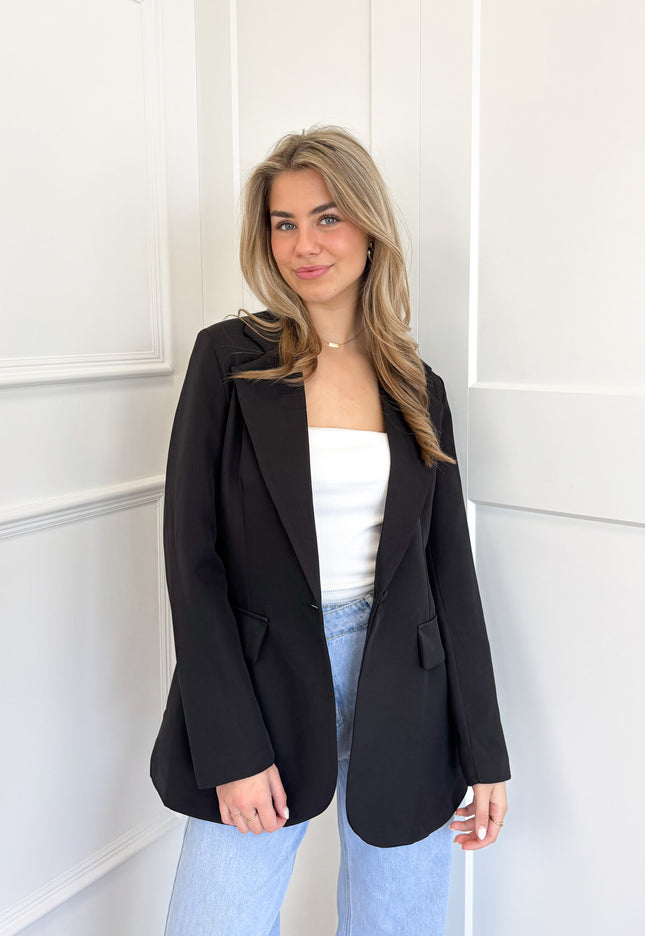 Famous Online Store Blazer Beau  zwart