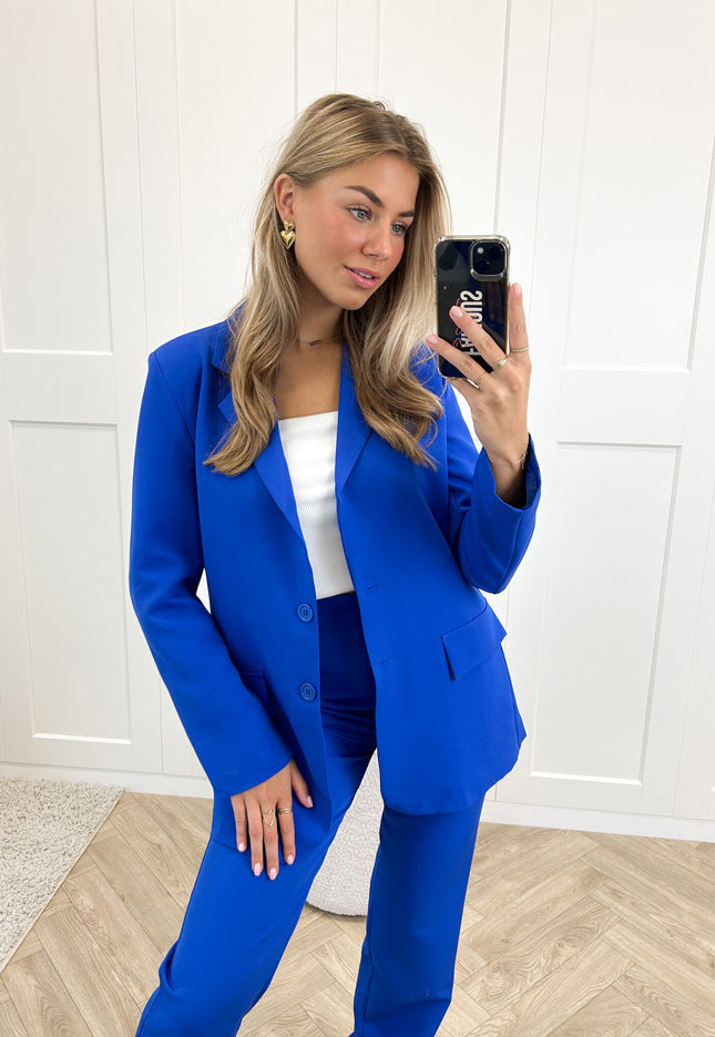 Famous Online Store Blazer Esther blauw