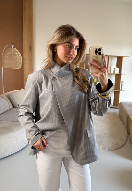 Famous Online Store Blazer Fem grijs