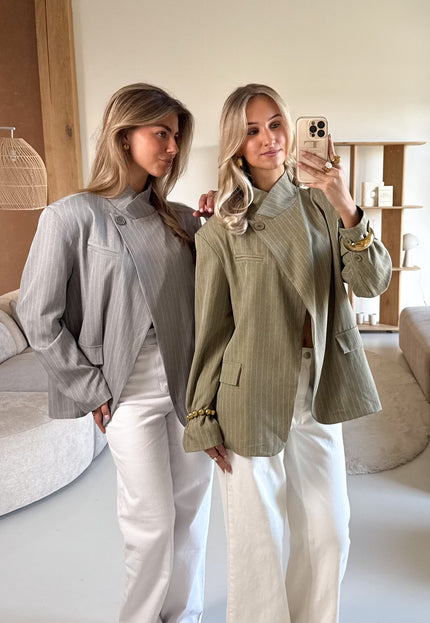 Famous Online Store Blazer Fem grijs