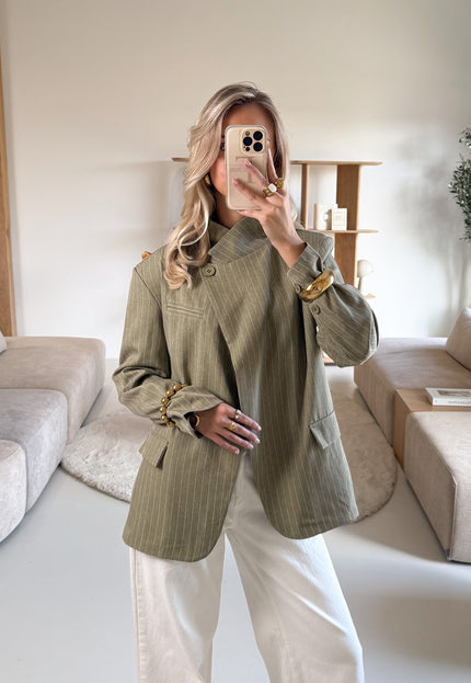 Famous Online Store Blazer Fem groen