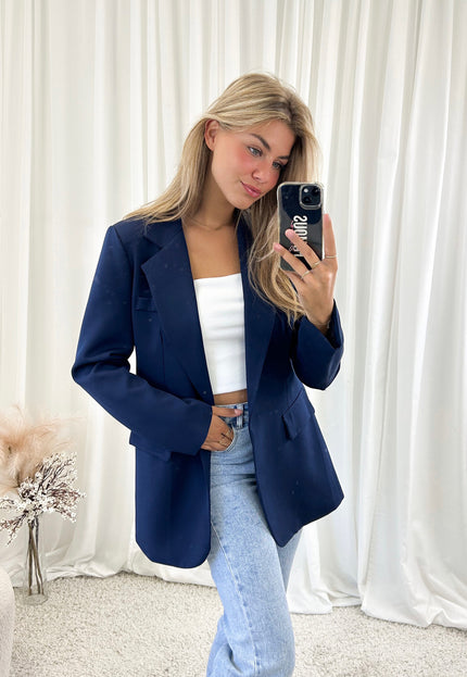 Famous Online Store Blazer Kira marineblauw
