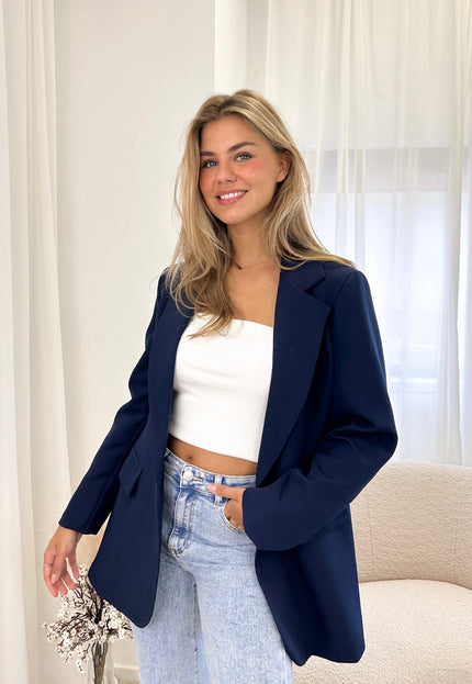 Famous Online Store Blazer Kira marineblauw