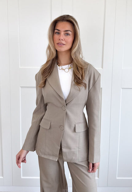 Famous Online Store Blazer Lianne taupe