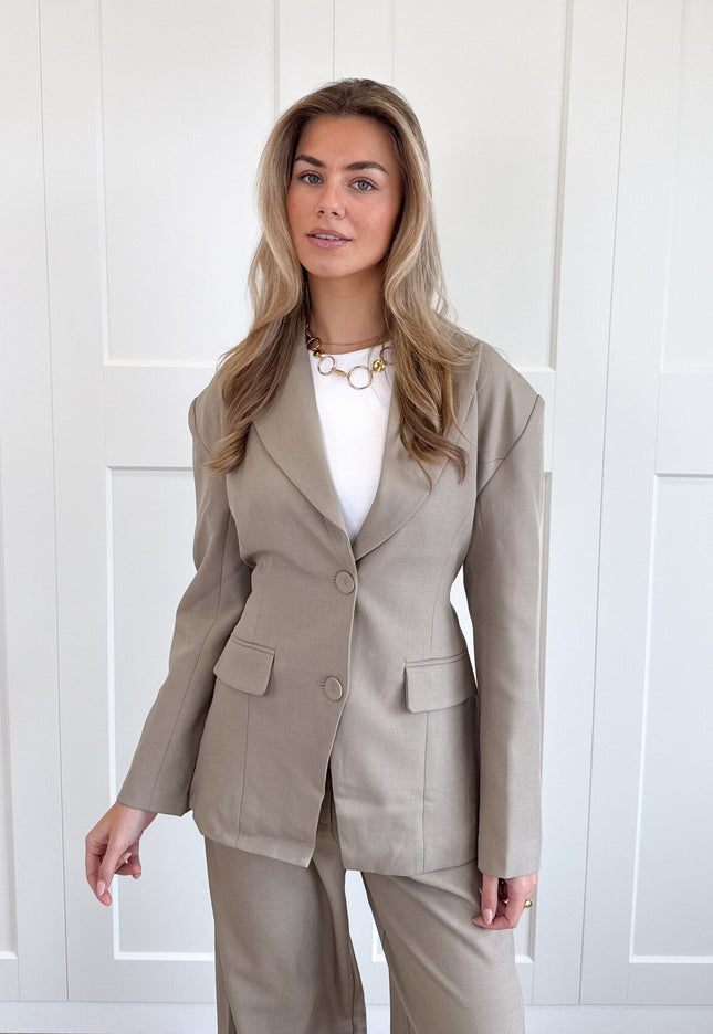 Famous Online Store Blazer Lianne taupe