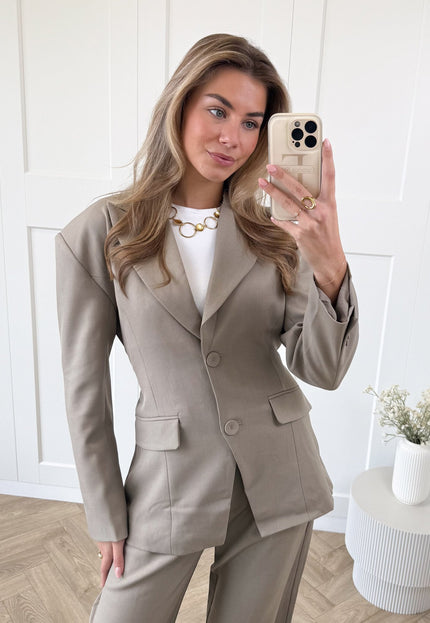 Famous Online Store Blazer Lianne taupe