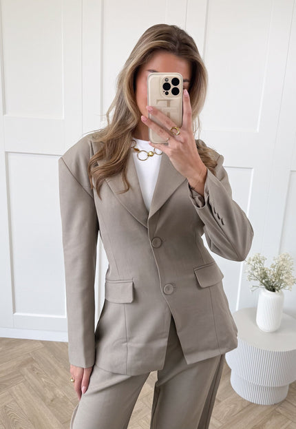 Famous Online Store Blazer Lianne taupe