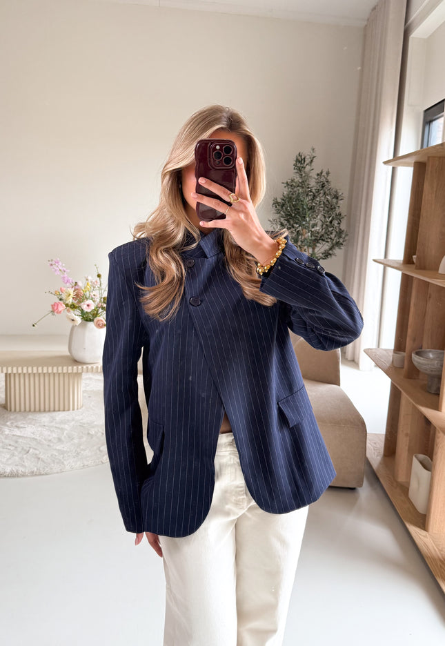 Famous Online Store Blazer Rosa blauw
