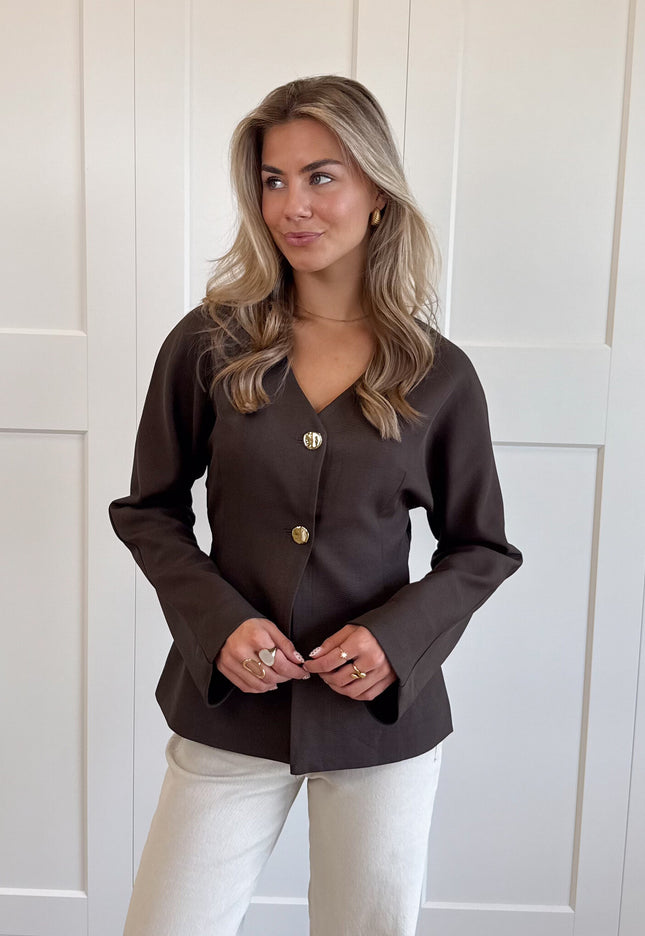 Famous Online Store Blazer Serena bruin