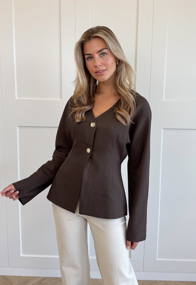 Famous Online Store Blazer Serena bruin