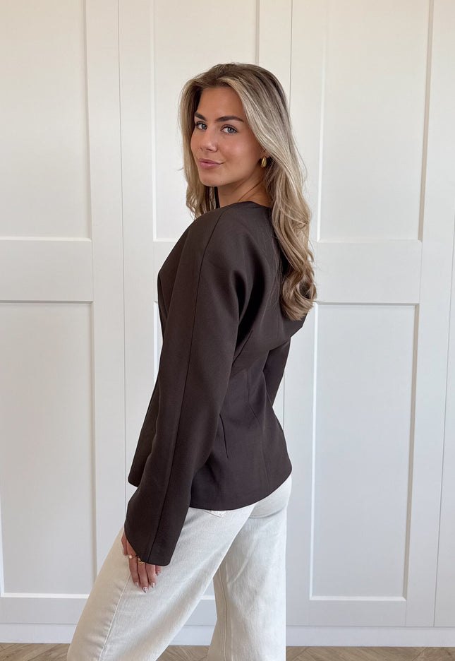 Famous Online Store Blazer Serena bruin
