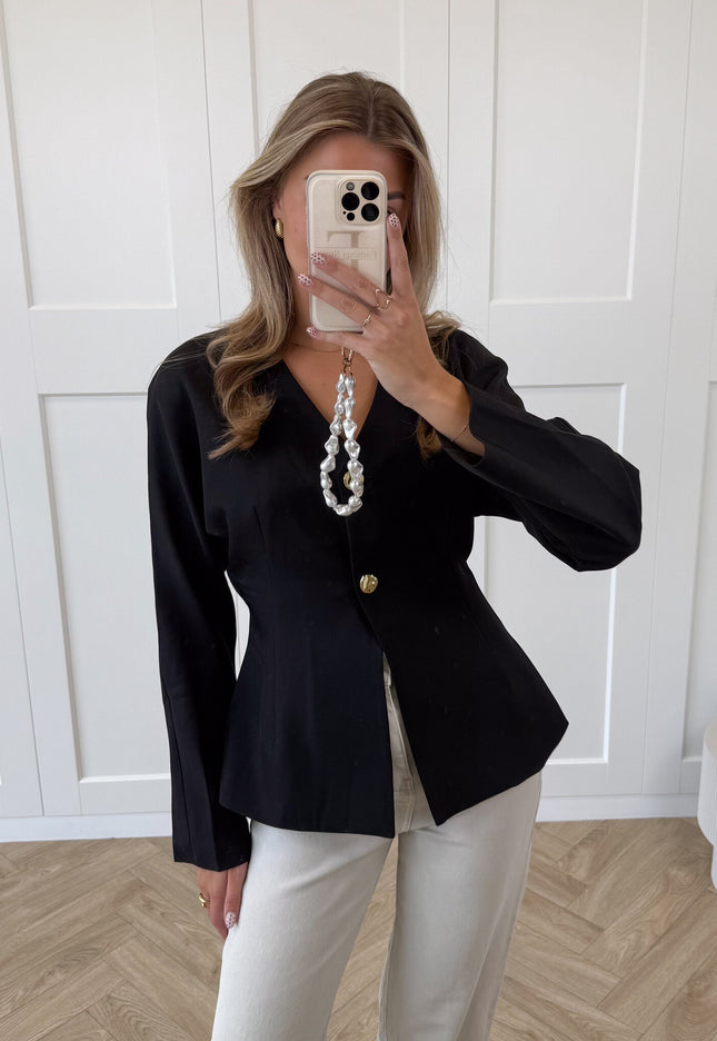 Famous Online Store Blazer Serena zwart