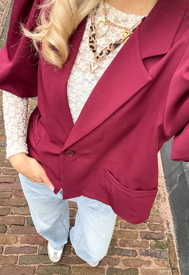 Famous Online Store Blazer Zarah bordeaux