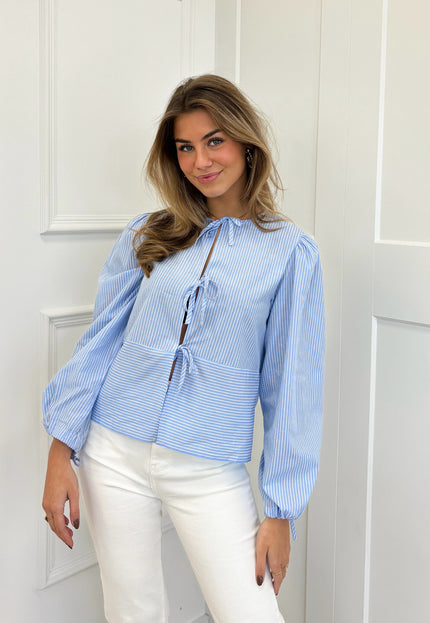 Famous Online Store Blouse Aimee striped blauw