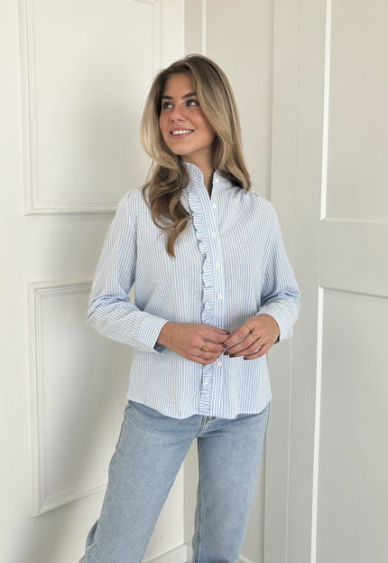 Famous Online Store Blouse Dana striped blauw