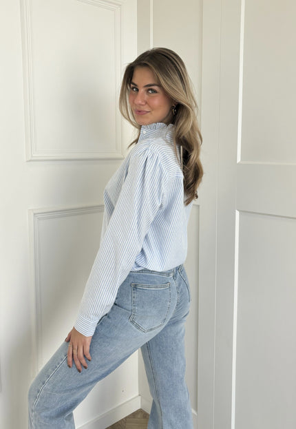 Famous Online Store Blouse Dana striped blauw
