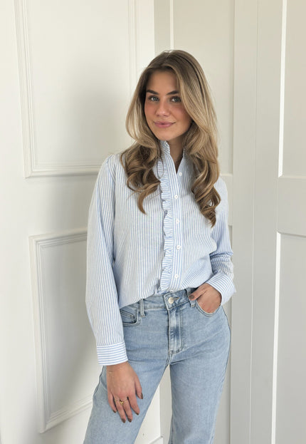 Famous Online Store Blouse Dana striped blauw