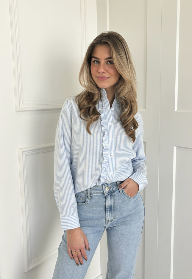 Famous Online Store Blouse Dana striped blauw