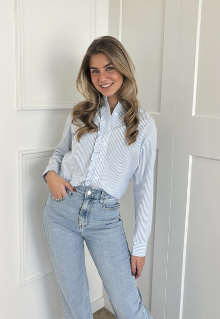 Famous Online Store Blouse Dana striped blauw