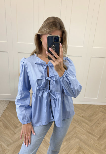 Famous Online Store Blouse Hazel blauw